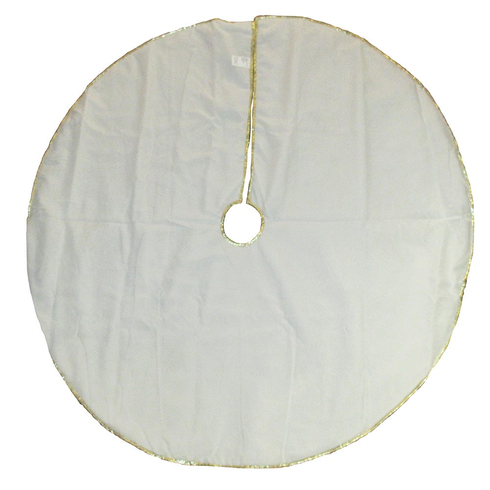Kurt Adler 48-Inch Gold Tree and Reindeer Applique Tree Skirt